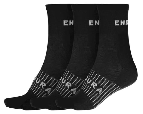 Endura CoolMax Race Sock (Black) (Triple Pack) (3 Pairs) (L/XL)